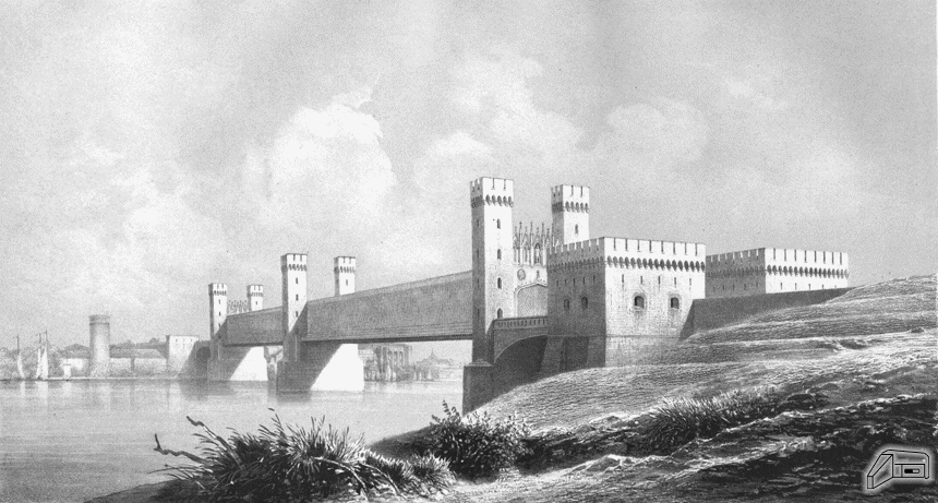 [Widok mostu w 1855 roku]