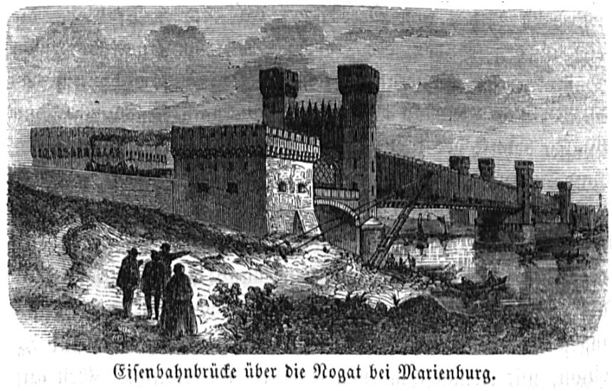 [Widok mostu w 1858 roku]