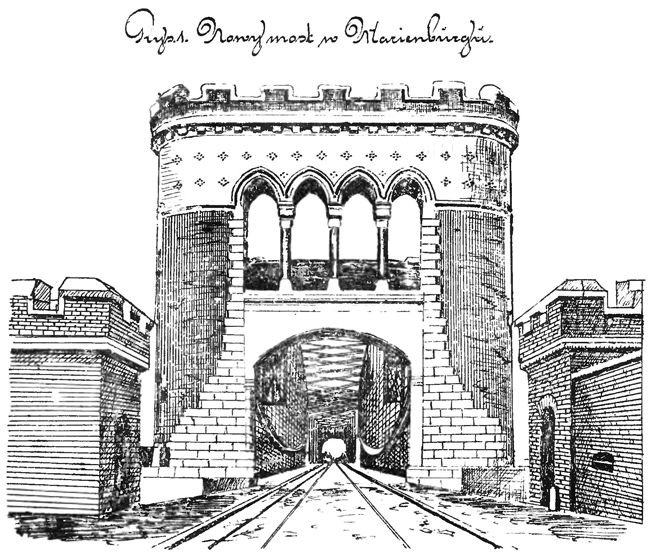 [Widok nowego mostu kolejowego]