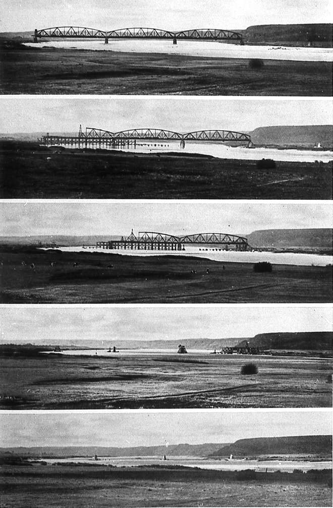 [Most w czasie rozbi�rki]