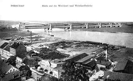 [Widok od strony Tczewa przed 1903 rokiem]