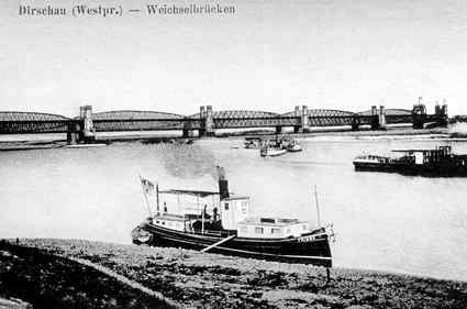 [Widok od strony Tczewa przed 1903 rokiem]