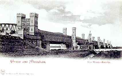 [Widok mostu przed 1914 rokiem]