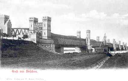 [Widok mostu przed 1914 rokiem]