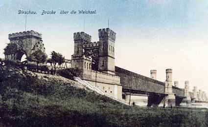 [Widok mostu przed 1914 rokiem]