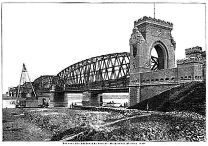 [Widok mostu przed 1914 rokiem]