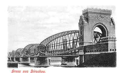 [Widok mostu przed 1914 rokiem]