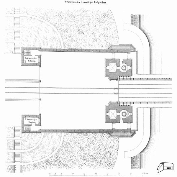 [Widok starego mostu kolejowego]