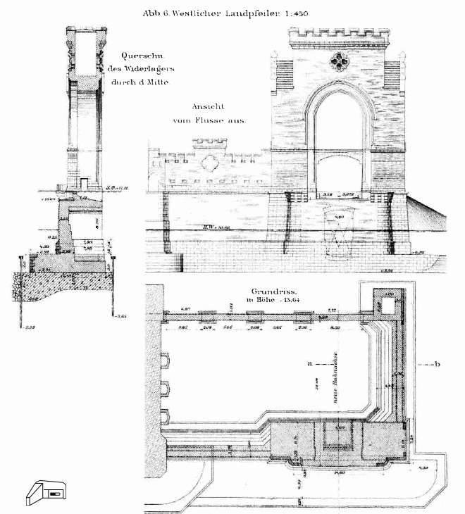 [Widok starego mostu kolejowego]