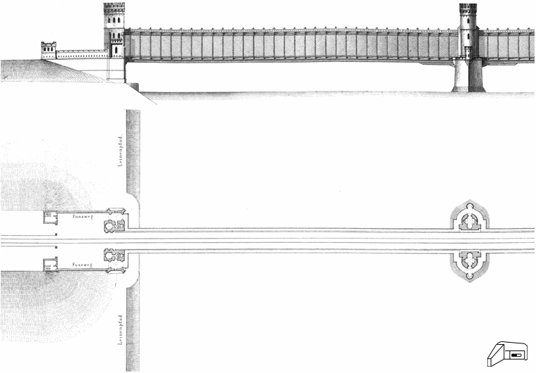 [Widok starego mostu kolejowego]