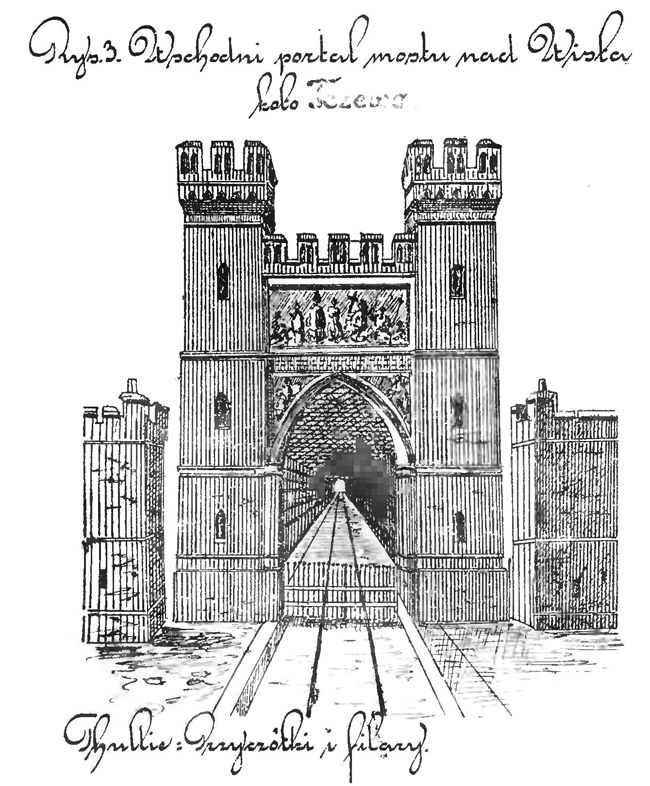 [Widok starego mostu kolejowego]