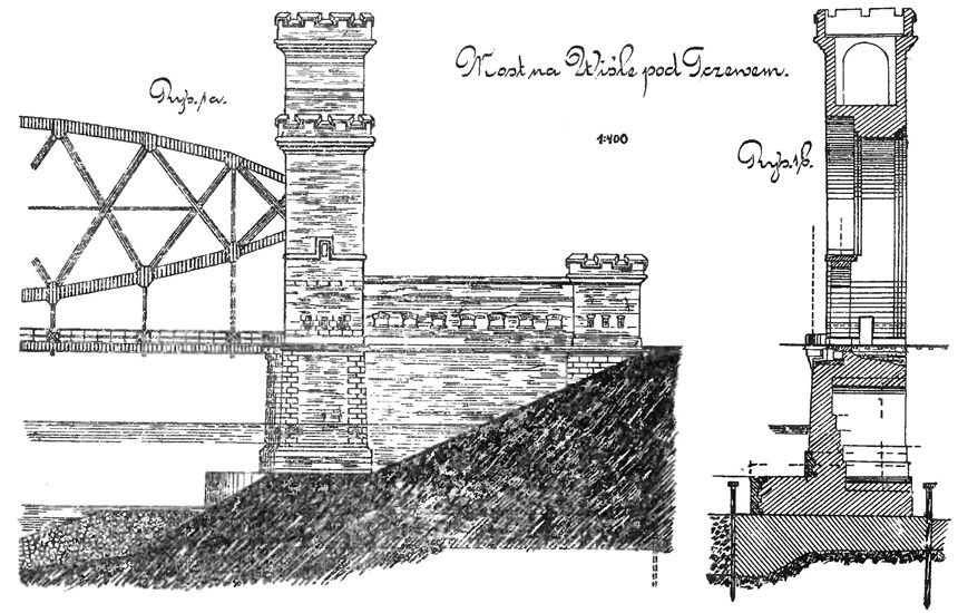 [Widok nowego mostu kolejowego]