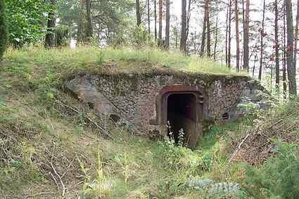 [Widok na na schron od strony wej�cia]